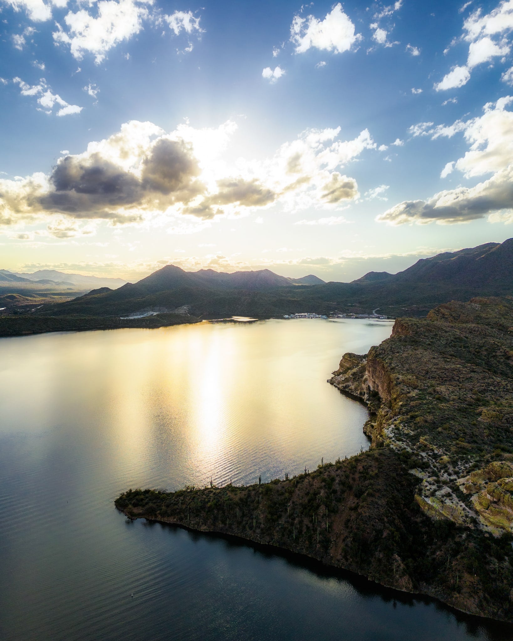 Saguaro Lake, Saguaro Lake, Arizona. Fine art landscape photograph by Josh Cihak.