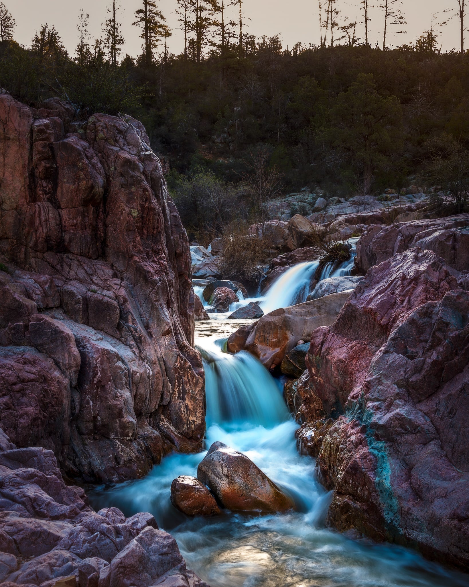 Water Wheel Falls, Payson, Arizona. Fine art landscape photograph by Josh Cihak.