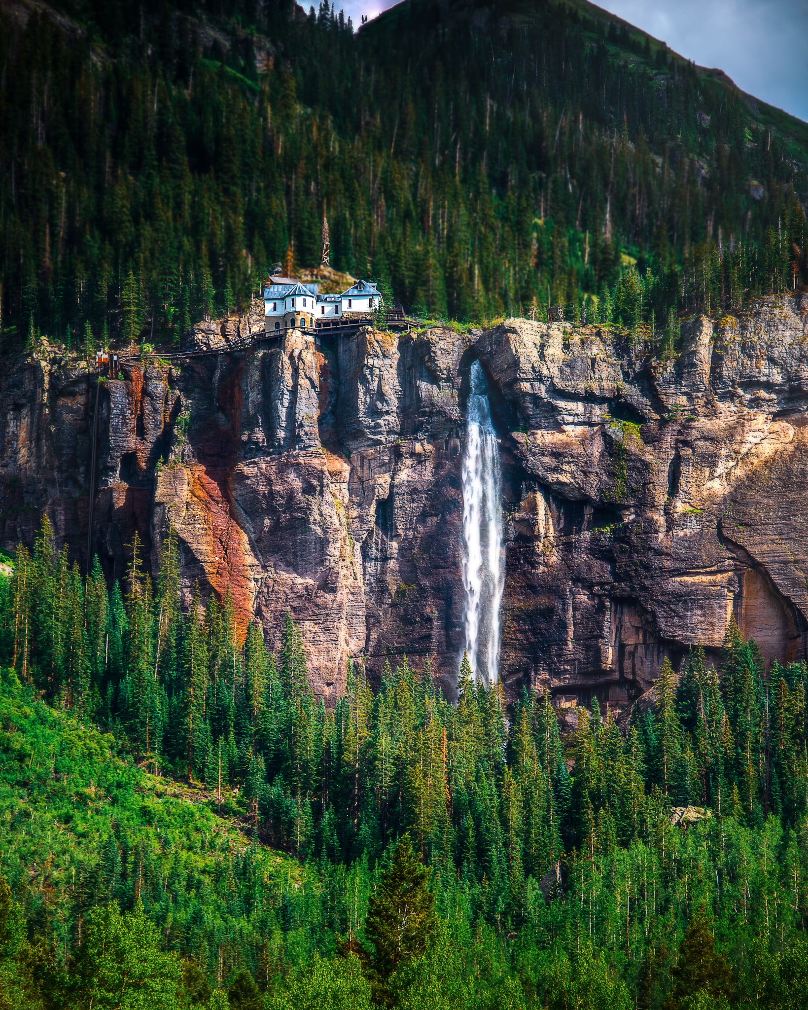 Bridal Veil, Bridal Veil Falls, Telluride, Colorado. Fine art landscape photograph by Josh Cihak.