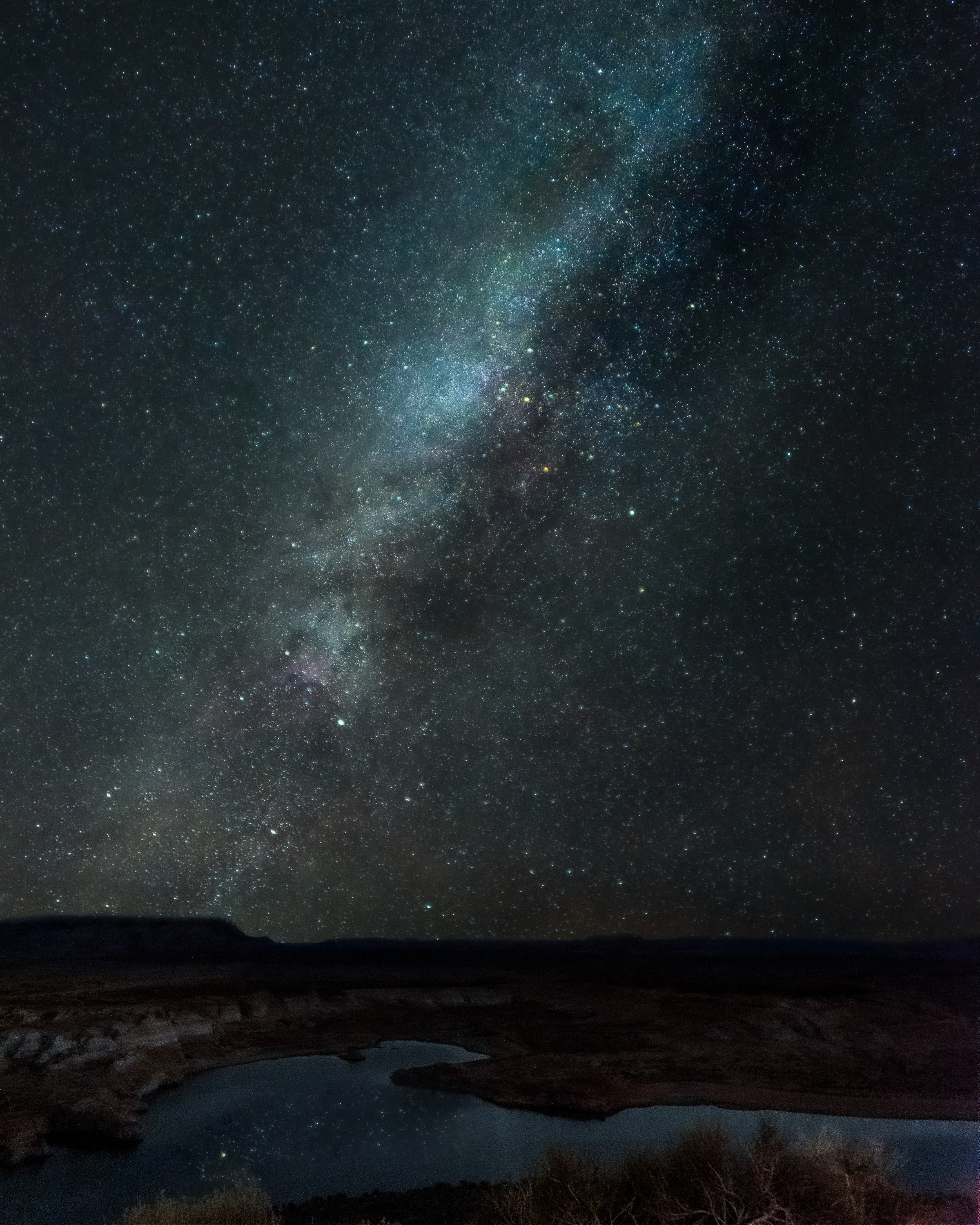 Galaxy Over Lake Powell, Lake Powell, Arizona. Fine art landscape photograph by Josh Cihak.