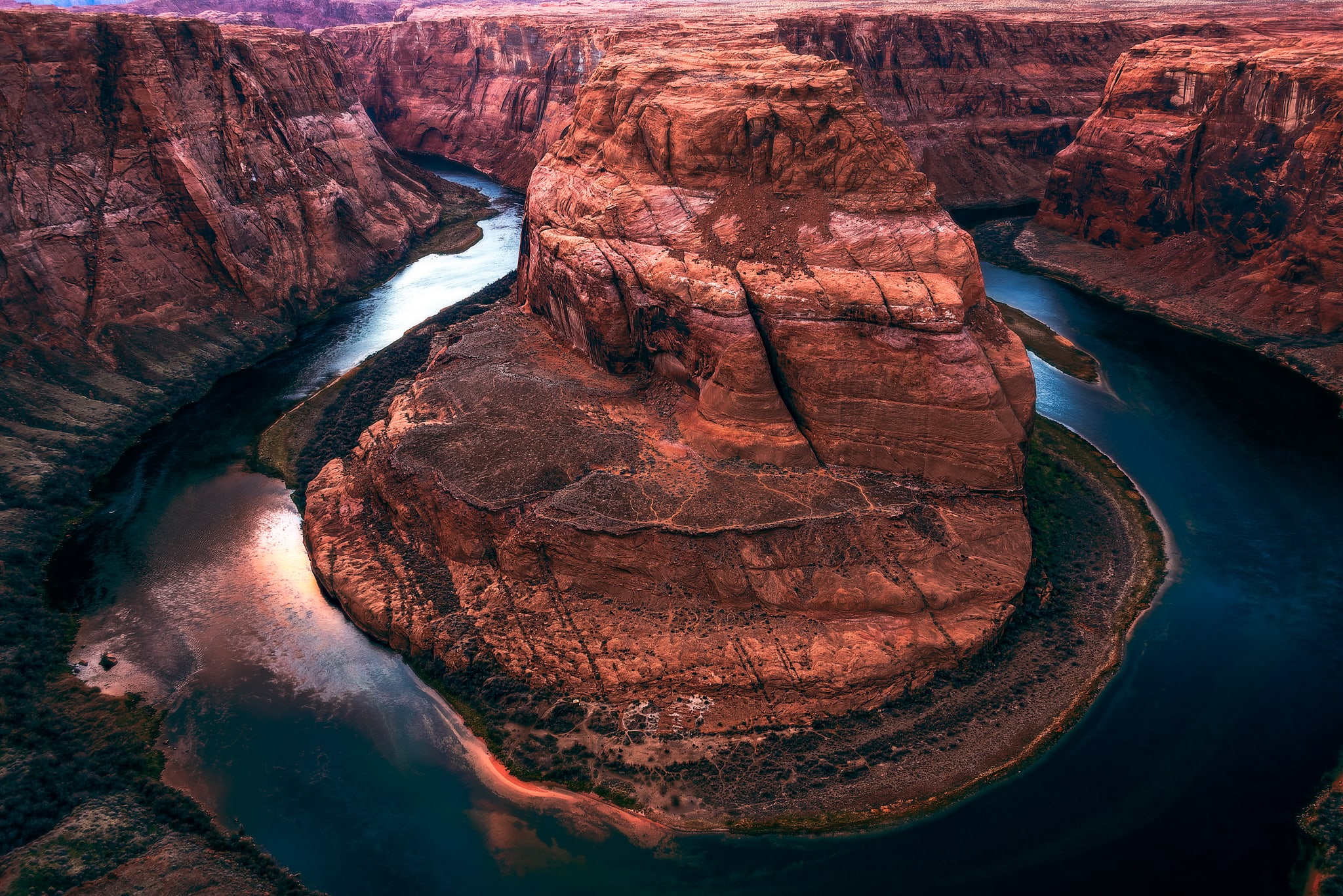 Horseshoe Bend, Horseshoe Bend, Arizona. Fine art landscape photograph by Josh Cihak.