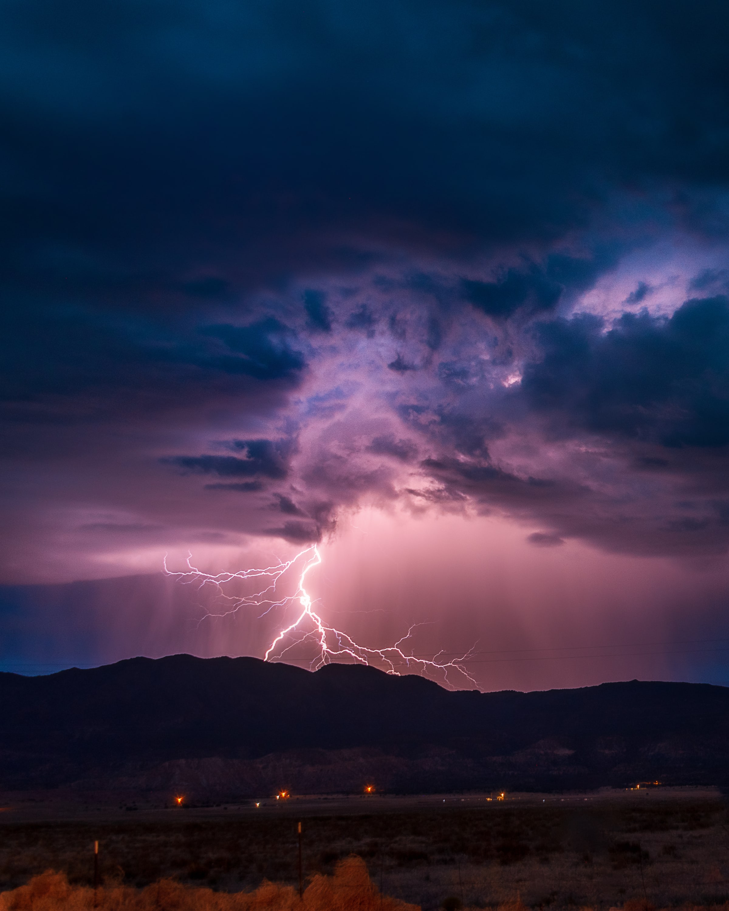 Navajo Lightning, Navajo Nation, Arizona. Fine art landscape photograph by Josh Cihak.